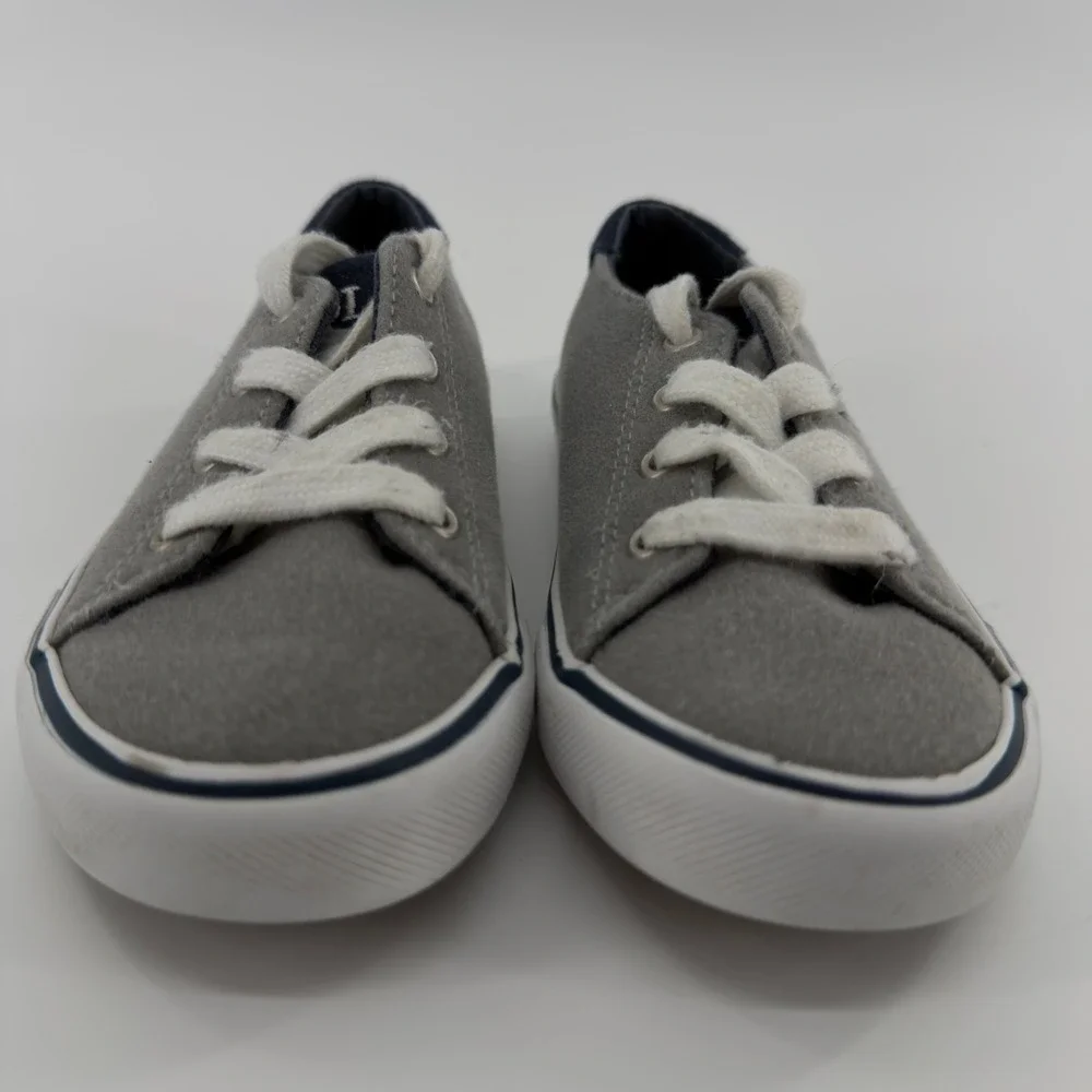 Polo Ralph Lauren Fantor III Toddler Boys Grey Navy Sneakers Size 9